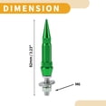 thumbnail image 4 of Tornillos de matrícula universales para motocicleta M6 de Unique Bargains, 82 mm, kit de tornos de matrícula antirrobo de aleación de aluminio verde, 4 piezas, 4 of 6