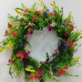 thumbnail image 6 of Texas Style Summer Wreath For Front Door Featuring Realistic Dried Botanicals And Preserved Ranunculus Greenery Decoration, 6 of 7