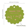 thumbnail image 6 of Inkdotpot 50 Pack Real Rose Gold Foil Paper Tags Thank You From The New Wedding Favor Hang Tags, 6 of 6