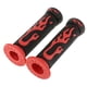 thumbnail image 4 of Par de Manillares Universales Macarena para Scooter de Motocicleta de Goma Rojo, 4 of 7