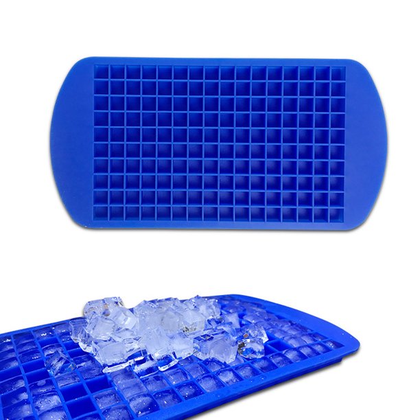 Mini bandejas de cubitos de hielo de silicona Pequeños moldes de cubitos de hielo sin BPA flexibles 160 Moldes de cubitos de hielo triturados Bandeja de congelación de silicona TUNC Sencillez