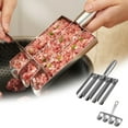 thumbnail image 1 of Meatball Maker Tool Quadruple Kitchen Meatball Maker Easy Stainless Steel Meatball Making Spoon With Cutting For Manual Meatball Lovers Clips for Bags of Chips, 1 of 3