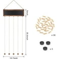 thumbnail image 4 of Picture Frames Collage Photo Hanging Display Picture Board Wood Rustic Frames for Wall Decor and Dorm Room Decor with Blackboard and 30 Clips Carbonized Black, 4 of 9