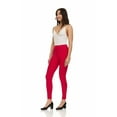 thumbnail image 2 of ZayWay Women's Stretch Ponte Pants with 5 Stylish Pockets - Perfect for Wear to Work - Dressy Leggings S-1000 Magenta 1X-Large, 2 of 6