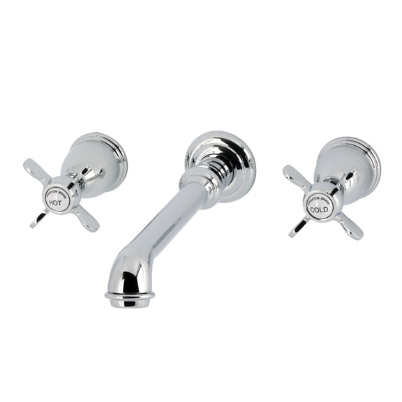 Kingston Brass KS7021BEX Essex Two-Handle Wall Mount Roman Tub Faucet, Polished Chrome