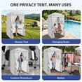 thumbnail image 6 of EAGLE PEAK Flex Ultra Compact 4 x 4 ft Pop-up Changing Room Canopy, Portable Privacy Cabana for Pool, Fashion Photoshoots, or Camping, Gray/White, 6 of 10
