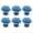 blue, variant on 6 Piece Ceramic Rose Flower Cabinet Knobs – Decorative Drawer Pull Handles with Mounting Screws, Vintage Style Hardware for Dressers, Cabinets & Furniture (9 Colors Available)
