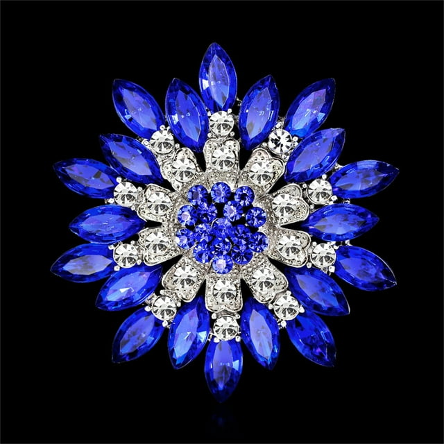 Elegant Floral Brooch Set for Women's Dresses Handheld Corsage Flower Accessory Pin
