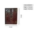 thumbnail image 4 of Madosh, Genuine Leather Dairy Seven Chakra Stone Embossed Vintage Large Sketchbook Notebook Leather Bound Brown Journal, 4 of 5