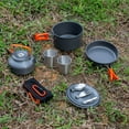 thumbnail image 1 of Graflsoa Ultralight Foldable Camping Cookware Set with Orange Handle for Outdoor Adventures (308-5#), 1 of 6