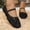 Black, variant on Women's Elegant Lace Ballet Flats Novel Cut-Out Elastic Strap Flat Flats Lightweight Mesh Breathable Comfort Slip-On Mary Jane Shoes for Summer 2026 Beige 7