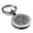 Silver, variant on Stainless Steel Sun Maori Symbol Round Medallion Keychain Circle Ring