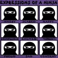 thumbnail image 3 of CafePress - Expressions Of A Ninja Dark T Shirt - Men's Classic Graphic Cotton T-Shirt, 3 of 4