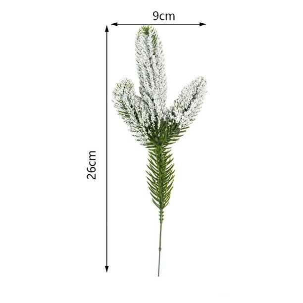 Ramas de pino falsas para decoración navideña, guirnalda de agujas de pino Artificial para decoración del hogar, regalos de Año Nuevo, 10 piezas