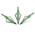 thumbnail image 2 of 100gr Hunting Broadheads 3 Blades Steel Arrow Heads Replaceable Outdoor Shooting, Pack of 12, 2 of 3
