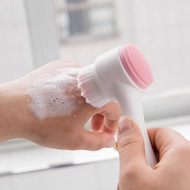 Soft Bristle Facial Cleansing Brush for Deep Pore Cleansing, Manual Face Scrubber, Brush for Blackhead Removal and Skin Care, Gentle Face Wash Tool for Daily Cleansing Routine