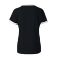 thumbnail image 4 of Innerwin Tee Letters Design Ladies Tops Summer Short Sleeve Casual T Shirt Black L, 4 of 7
