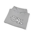 thumbnail image 3 of Think Skateboards 90s Skate 1996 Vintage Classic Logo Hoodie Print Many Colors - L / Sport Grey, 3 of 5
