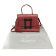 thumbnail image 2 of Pre-Owned Vivienne Westwood Frame Design 2-way Bag Women's Leather Handbag,Shoulder Bag Brown, 2 of 20
