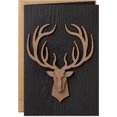 thumbnail image 1 of Hallmark Signature Father's Day Card or Birthday Card for Men (Deer Head), 1 of 8