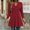 Red plus size v neck sweater a1, variant on SSZMDLB Women Plus Size V Neck Long Sleeve Button Down Sweater Fall Winter Knitted Pullover Tops Casual Ribbed Basic Blouse, White L