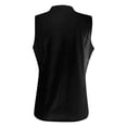 thumbnail image 5 of VNKIDY Women's Solid Color Satin Sleeveless T Shirts V Neck Wrap Front Slim Fit Tees For Office Casual Daily Business Wear Fashionable Tops, 5 of 5