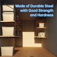 thumbnail image 3 of HECASA One Pair Cargo Shipping Container Shelving Brackets Instant Hook Hang Shelf Universal for Maximize Storage Cargo Space 2 Pcs, 3 of 13