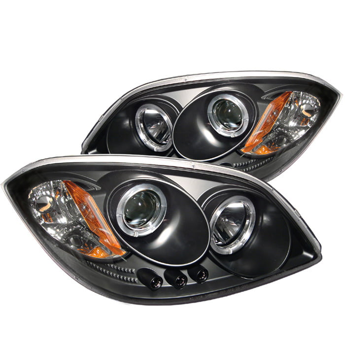 05-06 Pontiac Pursuit Headlamp Replacement with Black Housing Clear Lens 05-10 Chevy Cobalt JSBOYAT Headlight Assembly Compatible with 07-10 Pontiac G5 Driver and Passenger Side 