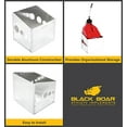 thumbnail image 3 of Black Boar Aluminum Single Storage Container for Enclosed Trailer | Securely Holds (1) Fuel jug While in Transit | Durable Construction | Easy to Install (66113), 3 of 3