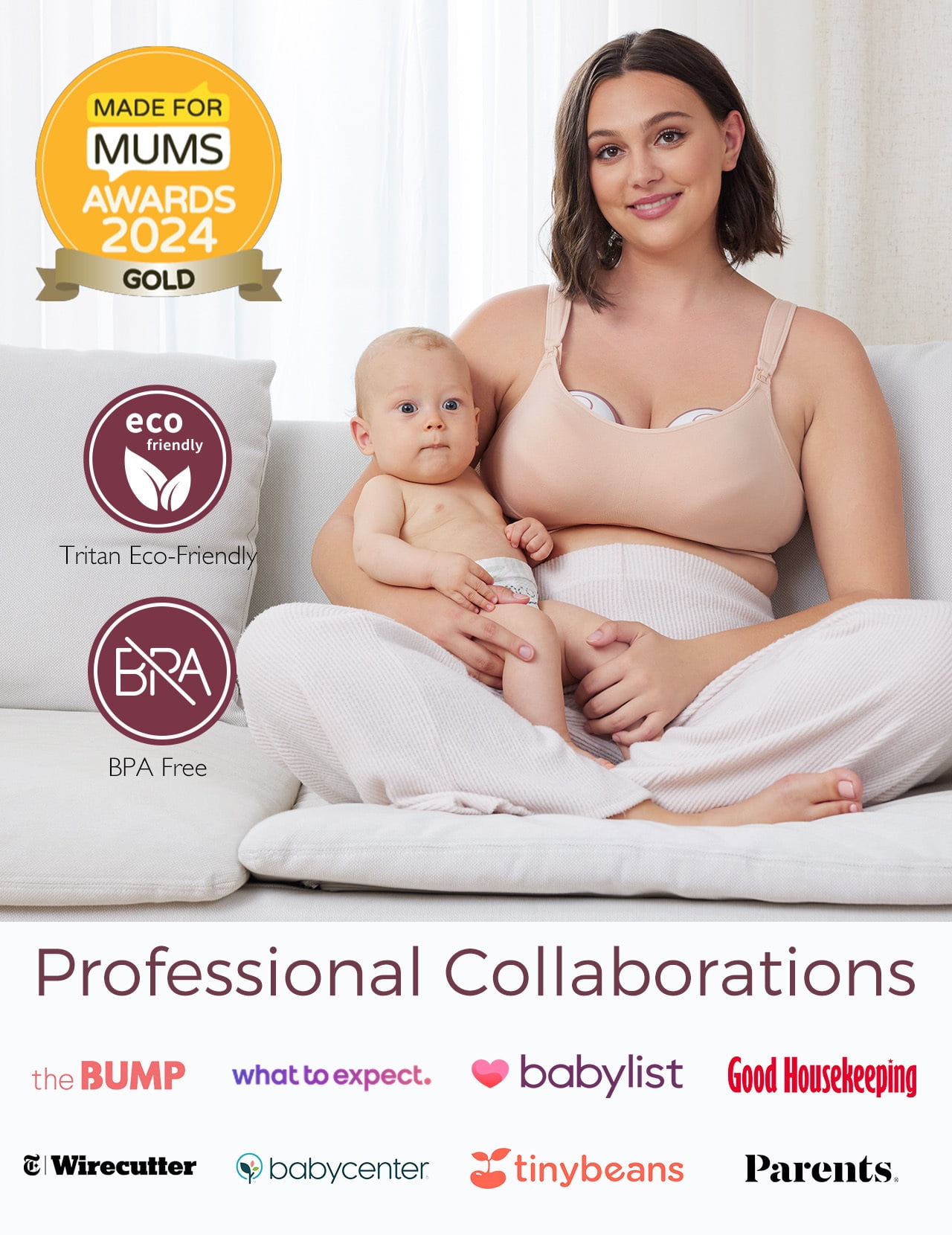 Momcozy Breast Pump Hands Free Mobile Style | M6, Wearable Breastfeeding Pump, Cozy Red 1 Count