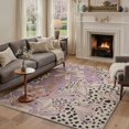 thumbnail image 4 of GENIMO 2'x7' Runner Rug, Machine Washable Non Slip Low Pile Hallway Runner Rug for Kitchen Laundry Room, Nature Inspired Animal Print, Soft Lilac, 4 of 7