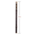 thumbnail image 1 of Professional Black Bamboo Dizi Flute Traditional Handmade Chinese Musical Woodwind Instrument Key of D Study Level, 1 of 5