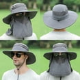 thumbnail image 5 of Manunclaims Outdoor UV Sun Protection Wide Brim Lightweight Unisex Hat, Nylon, Light Grey, 5 of 7