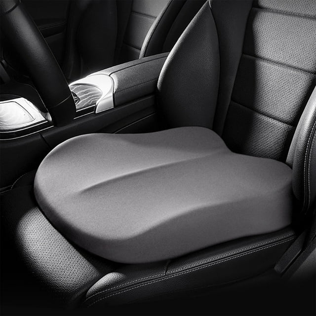 Car Wedge Seat Cushion For Car Seat Driver/Passenger- Wedge Car Seat Cushions For Driving Improve Vision/Posture - Memory Foam Car Seat Cushion For Hip Pain