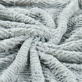 thumbnail image 6 of Home Soft Things Herringbone Faux Fur Throw - Silver - 50" x 60", 6 of 9