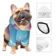 thumbnail image 3 of Honeii Pixel Desert Landscape Print Small Dog Hoodies Pet Hooded Sweatshirts Fall Winter Puppy Cat Sweaters Warm Clothes for Small Dogs Outfits Costume-X-Small, 3 of 7