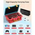 thumbnail image 6 of Hard Travel Case for Nintendo Switch 2, IP67 Waterproof, Soft Lining, Holds Console, Pro Controller & Accessories-Blue Orange, 6 of 7