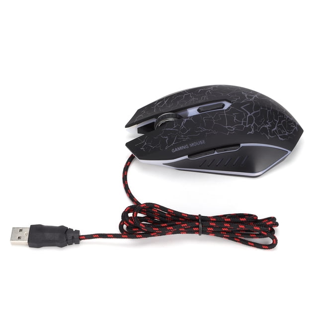 Souris de Jeu, Souris d'Ordinateur Filaire avec Réglages DPI Multi-Niveaux pour Ordinateurs de Bureau, Portables et PCs