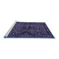 thumbnail image 2 of Ahgly Company Machine Washable Indoor Rectangle Persian Blue Traditional Area Rugs, 8' x 12', 2 of 4