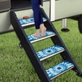 thumbnail image 2 of Yuyamidu Blue Whilpool Tie Dye RV Step Covers 4 Pack RV Camper Step Covers Camper Step Covers Fashion RV Step Rugs 19.5" x 7.5" RV Stair Covers Keep RV Clean, 2 of 7