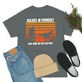 thumbnail image 3 of Believe in Yourself T-Shirt: Bigfoot Walking T-Rex Edition, 3 of 3