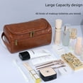 thumbnail image 4 of Waterproof Oxford Cloth Toiletry Organizer for Men - Large Capacity, Portable Travel Storage Bag with Durable Design, Ideal for Business Trips, Vacations & Daily Use, Classic Navy Blue, 4 of 6