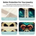 thumbnail image 3 of Monkey Travel Portable Square Jewelry Box Earring Organizer Necklace Holder Bracelet Holder Display Case Decorative Box Jewelry, 3 of 6