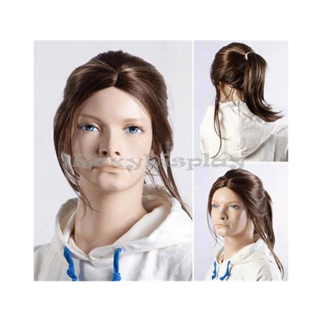 Roxy Display WGBC011B Boy Wig Mannequin Head Hair Black, Short