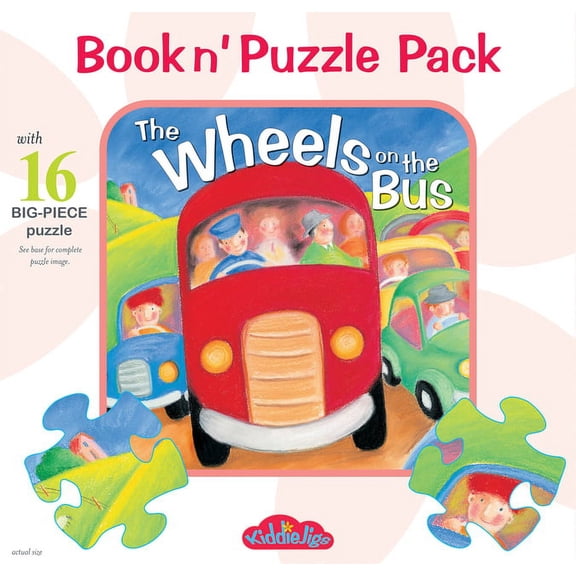 Kiddiejigs The Wheels on the Bus Book N' Puzzle Pack, (Board Book)