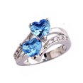 thumbnail image 2 of Anillo de corazón de circonita colorida con incrustaciones, anillo de moda para mujer, joyería de deseos, adecuado para ocasiones especiales, diseño unisex, 2 of 4