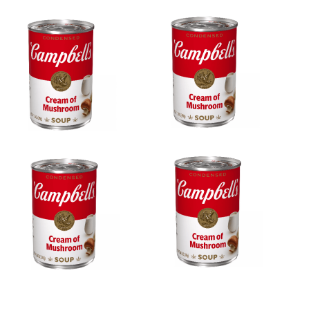 Campbell's Condensed Cream of Mushroom Soup, 10.5 oz pack of 4