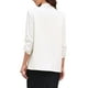 thumbnail image 3 of Blazer de oficina inspirador CHIC para mujer, con cuello chal, mangas 3/4 arrugadas, blazer de traje elegante, color crema blanco, 3 of 6