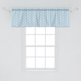 thumbnail image 2 of Ambesonne Cartoon Window Valance, Counting Sheep Pattern Art, 54" X 18", Pale Blue White, 2 of 3