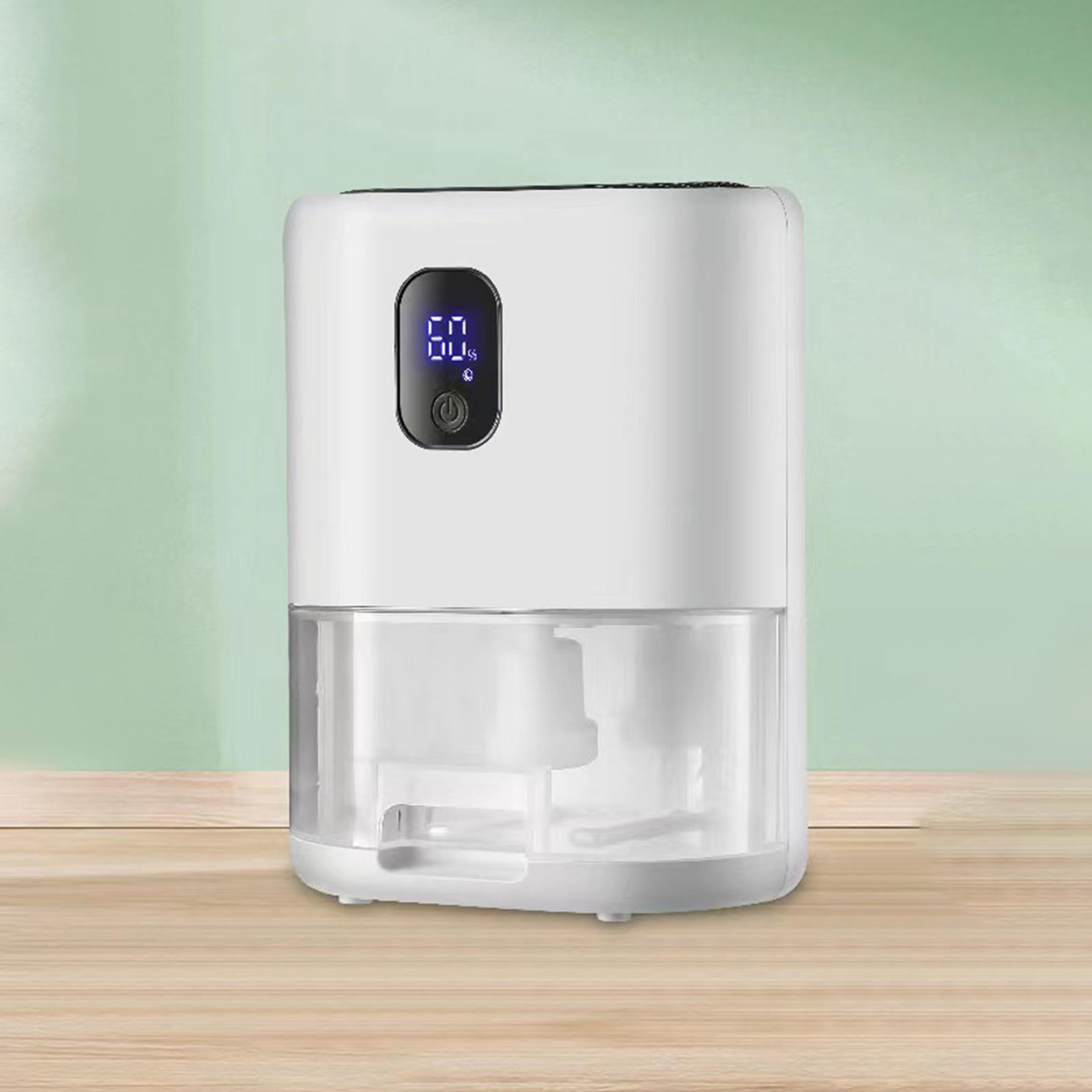 TISHITA Electric Dehumidifier, 1L Water Tank Auto Shut Off, Bedroom Bathroom Dehumidifier, Quiet for Laundry Home Wardrobe Room LED Display